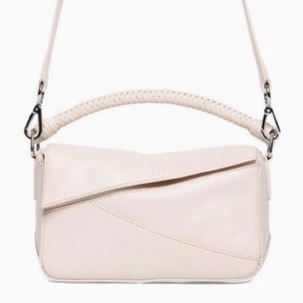 Walter Baker Woven Handle Jagger Leather Crossbody Bag - Picture 2 of 9